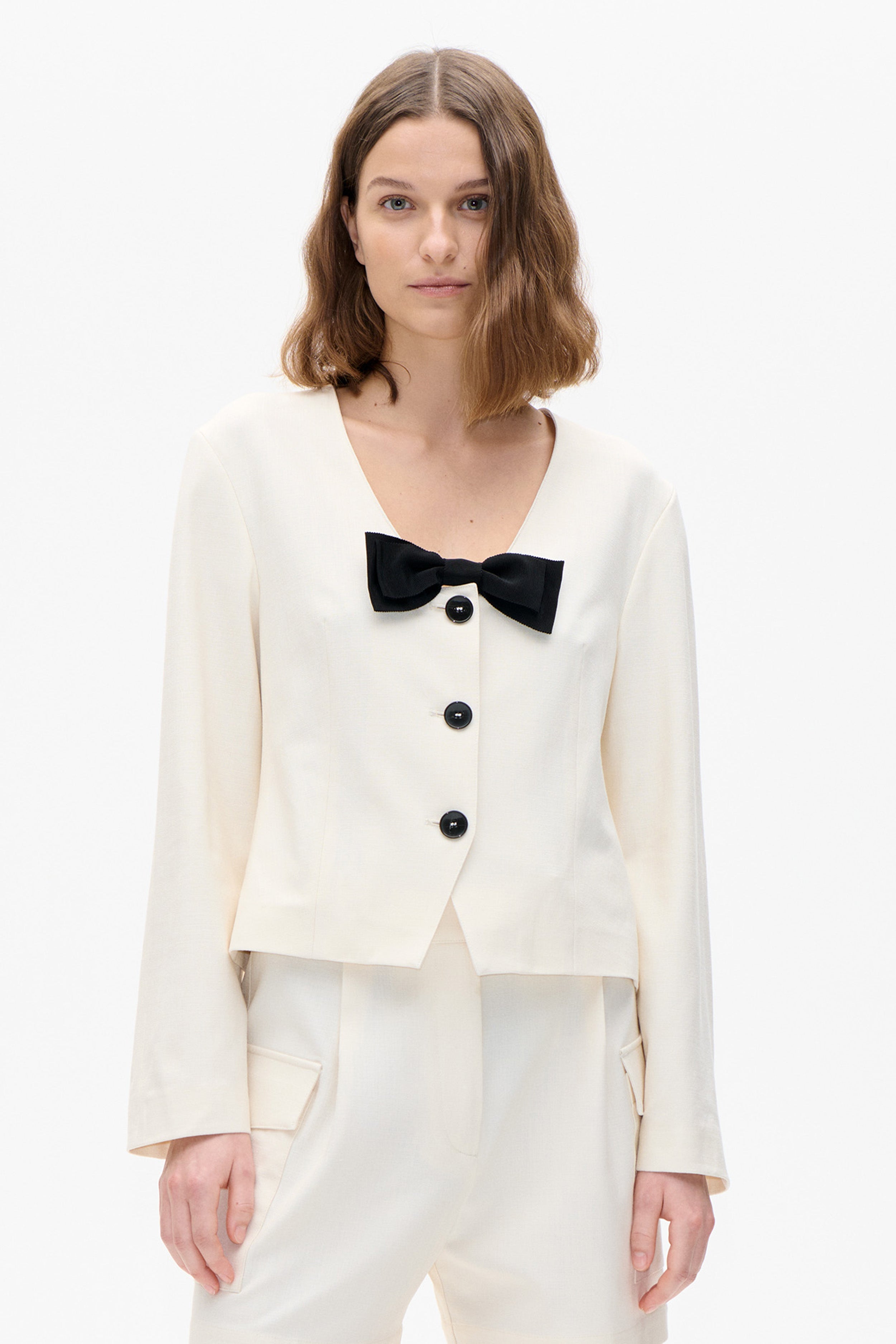 BEAU JACKET PEARLED IVORY