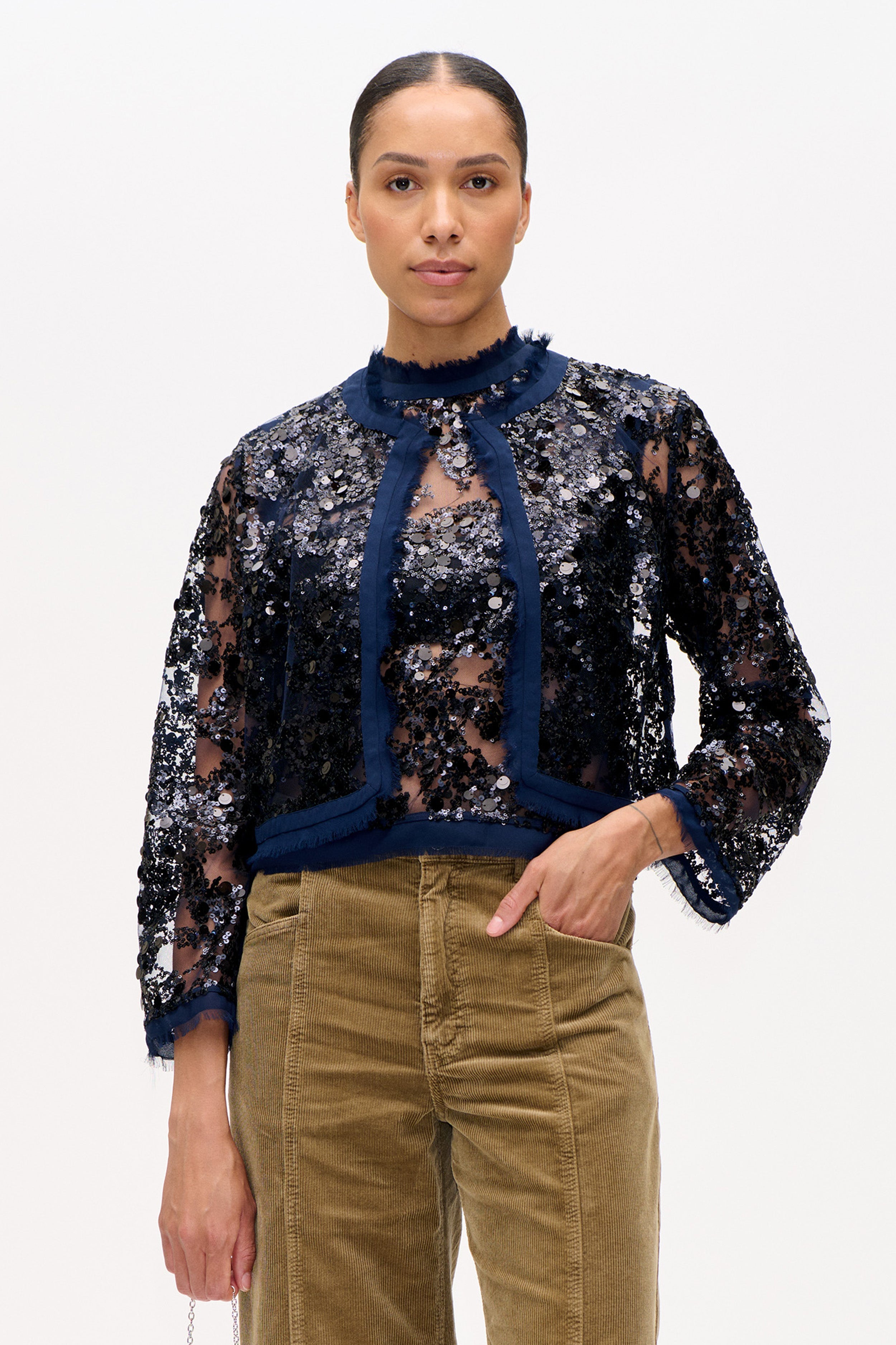 BETHINA JACKET | Baritone Blue